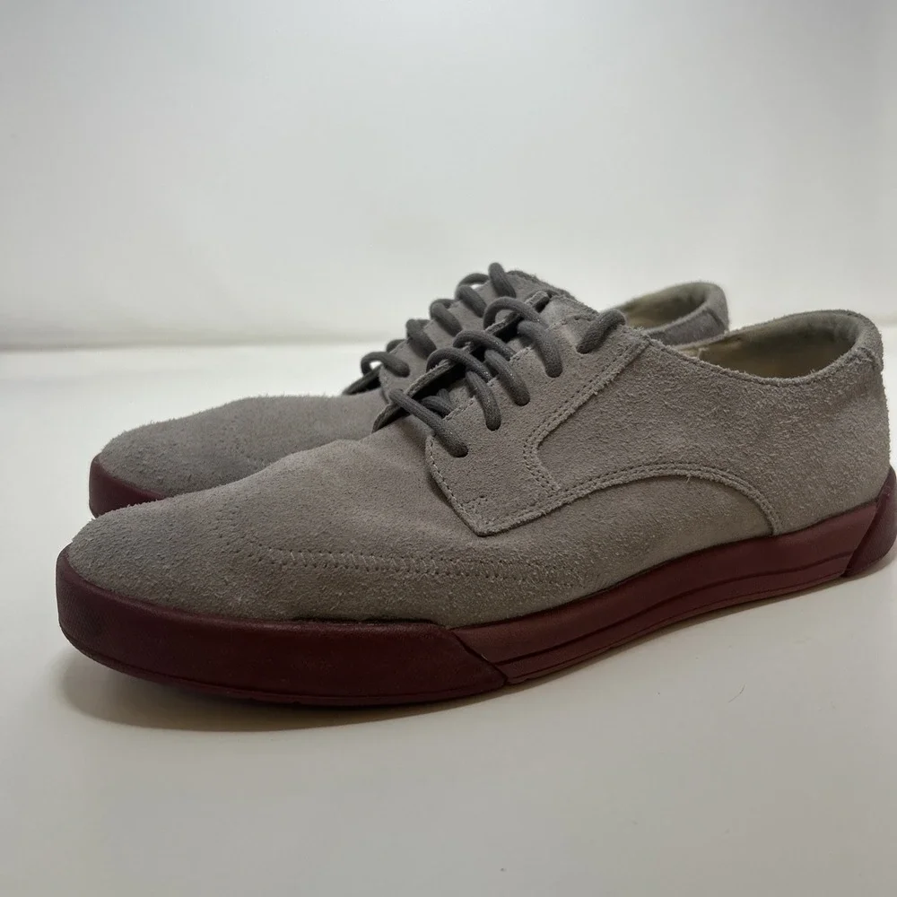 Cole Haan Air Jasper Wingtip Oxford Men's Size 8M‎ Gray Suede Red Sole